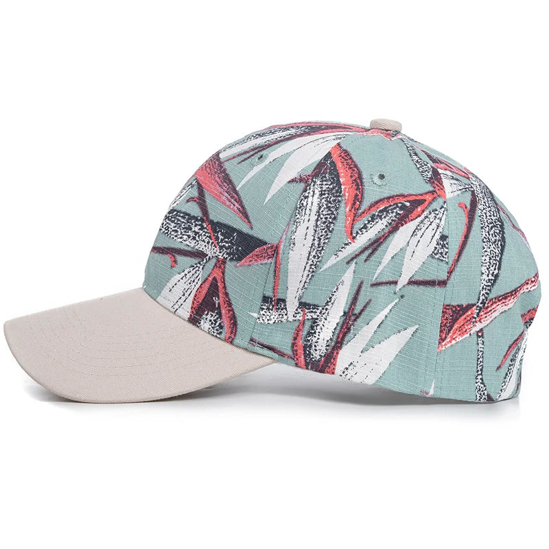 Women’s Floral Print Outdoor Baseball Cap