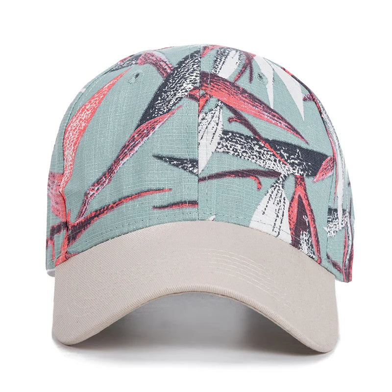 Women’s Floral Print Outdoor Baseball Cap