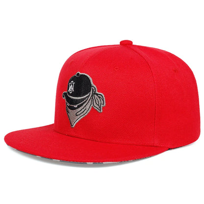 Retro Brand Embroidery Street Snapback Cap