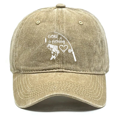 Fishing Skulls Washed Cotton Snapback Caps