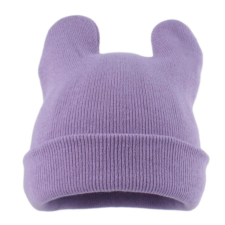 Korean Cute Cat Ear Knit Bucket Hat