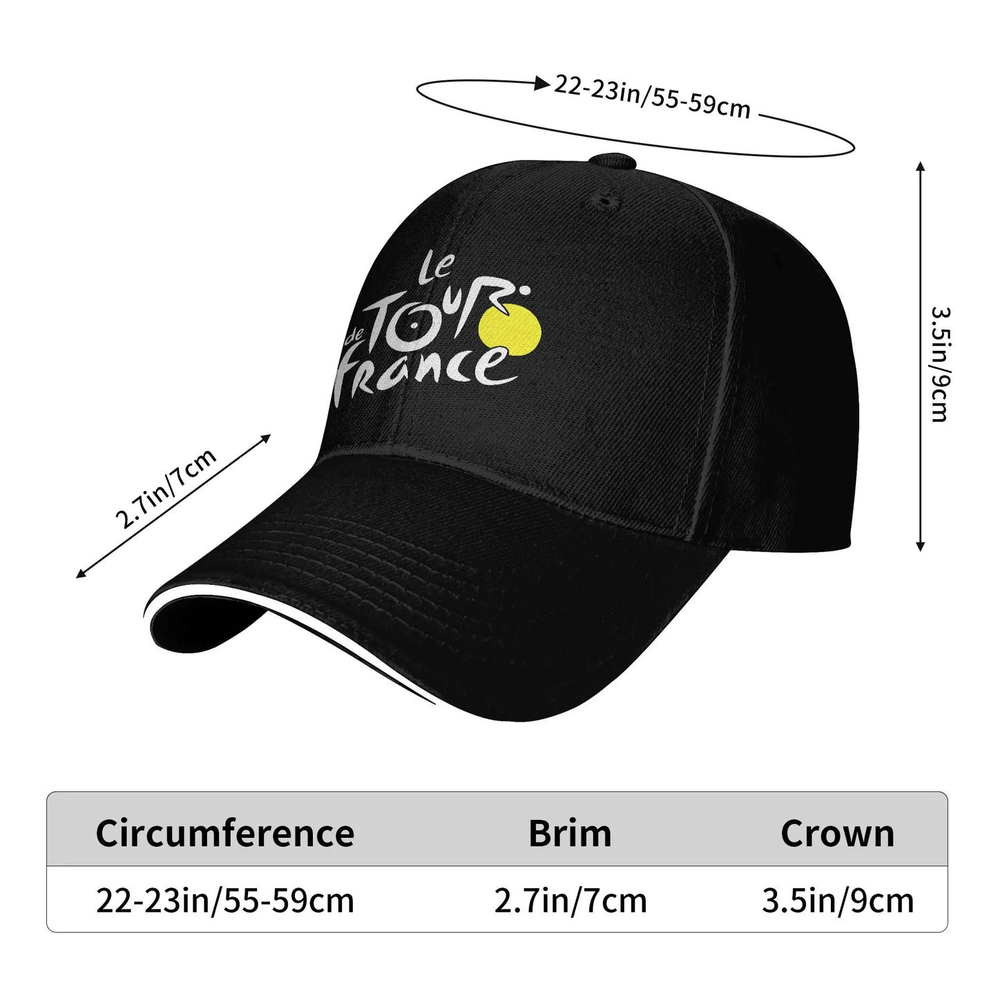 Le Tour De France Casual Trucker Baseball Cap