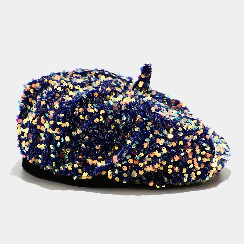 Ladies Sequin Octagonal Festival Style Bucket Hat
