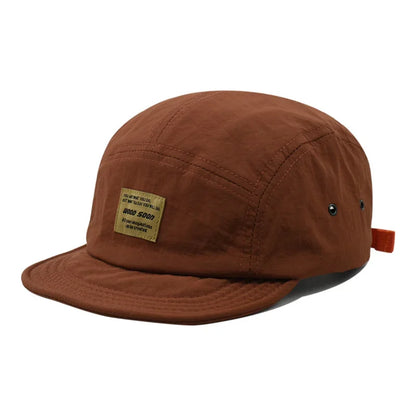 Fashion 5 Panel Quick Dry Flat Brim Baseball Cap