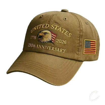 USA 250th Anniversary Eagle Baseball Cap