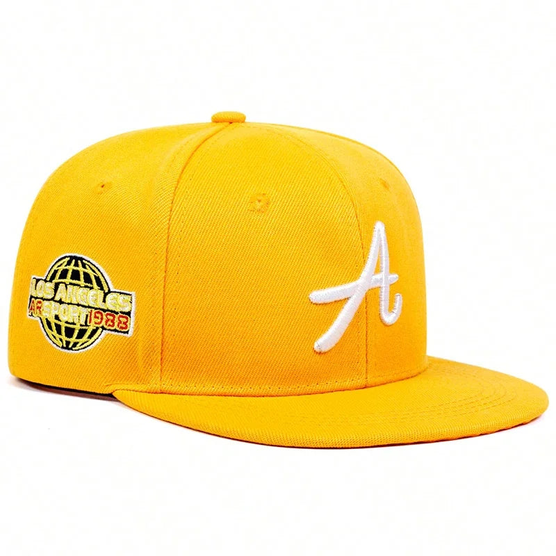 Unisex A Letter Embroidery Side Earth Hip-hop Hats