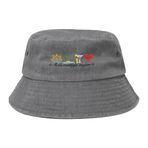 Si Es Contigo Mejor Summer Bucket Hat