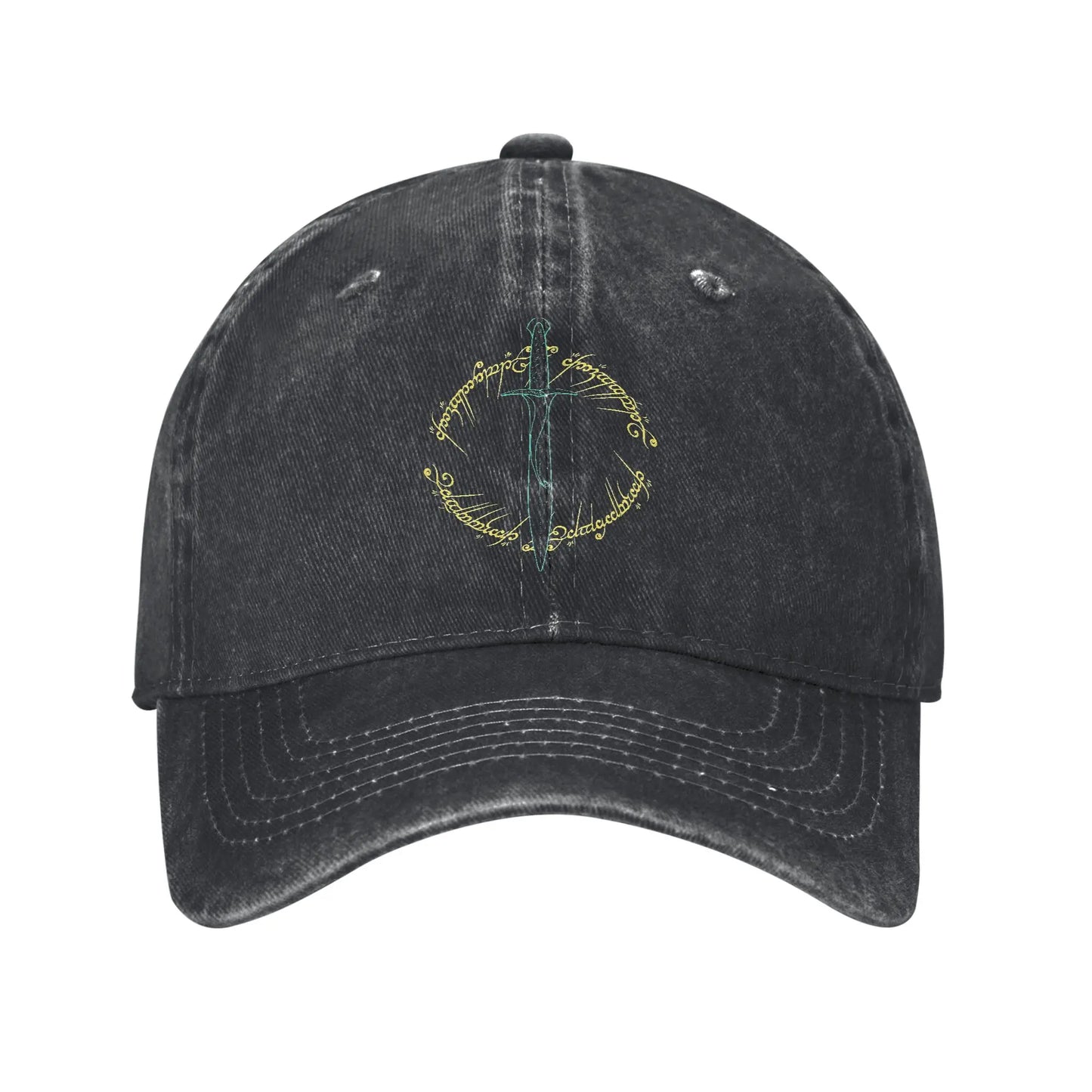 Lord Of The Rings Washed Denim Vintage Baseball Cap