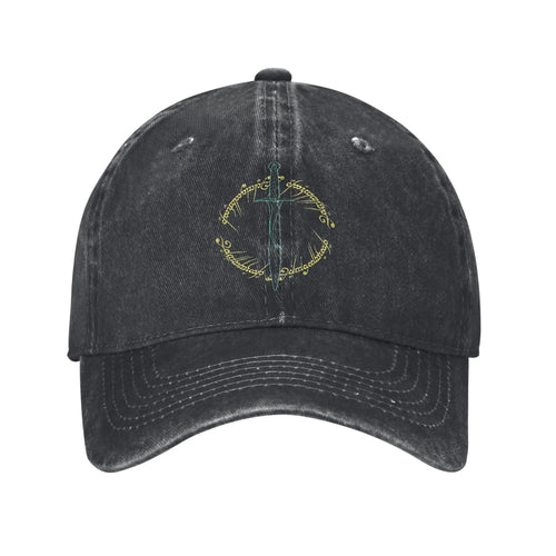 Lord Of The Rings Washed Denim Vintage Baseball Cap