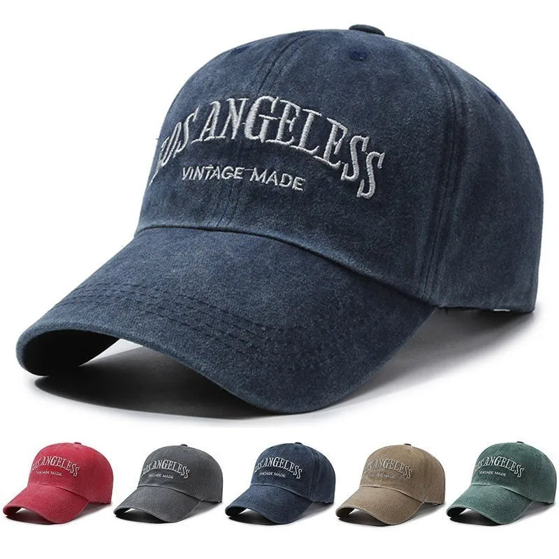 Vintage Distressed “LOS ANGELES” Embroidered Baseball Cap