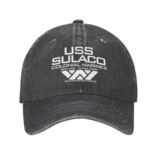 Vintage Nostromo Alien Colonial Marines Snapback Baseball Cap