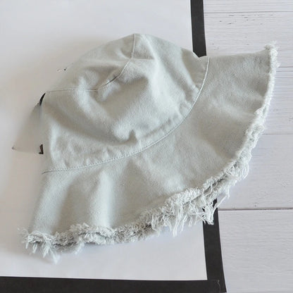 Korean Cotton Tassel Casual Beach Bucket Hat
