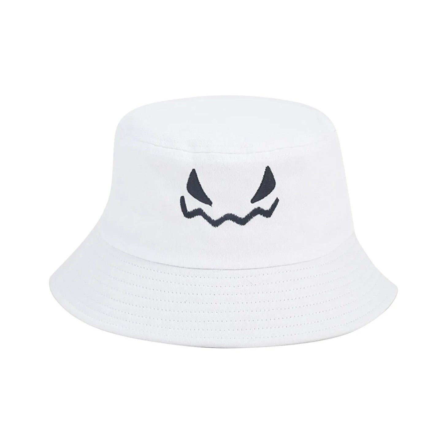 Halloween Pumpkin Embroidery Bucket Hat Double Sides