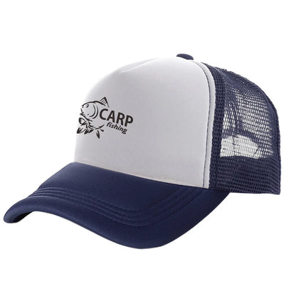 Funny Carp Fishing Trucker Baseball Cap
