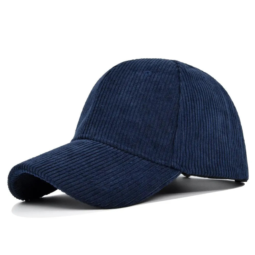 Korean Style Corduroy Small Curved Brim Baseball Cap