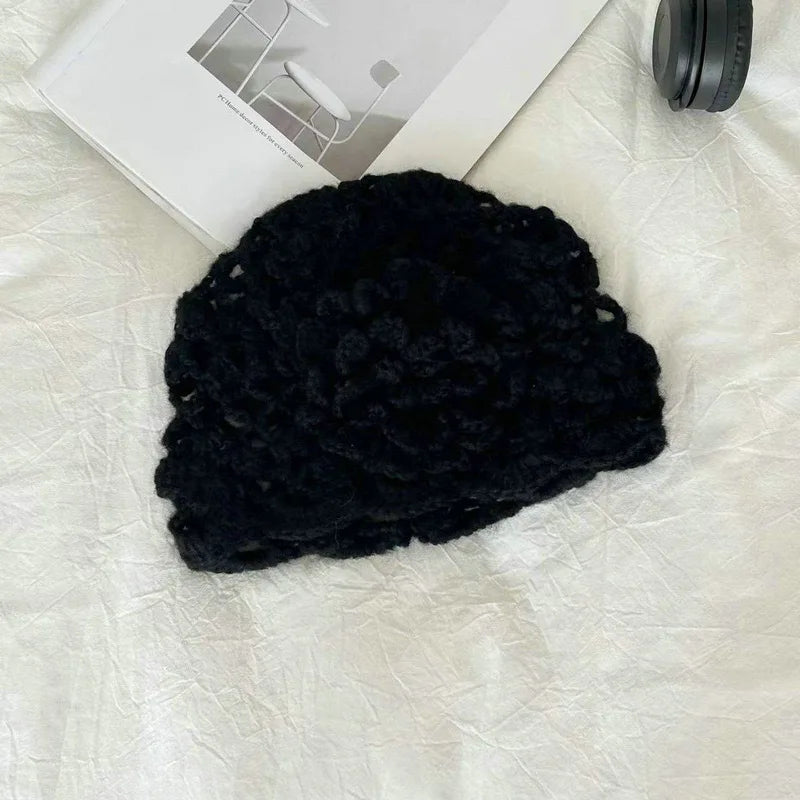 Bohemian 3D Floral Crochet Bucket Hat