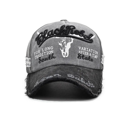 Washed Retro Adjustable Distressed Sunshade Baseball Cap