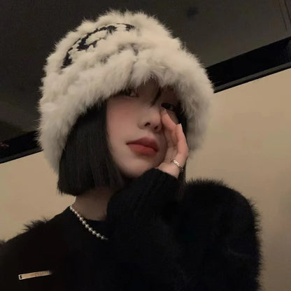 Lion Awakening Autumn Winter Fisherman Hat Women Cute Warm Cap