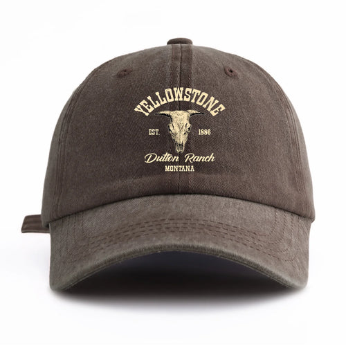 Yellowstone Washed Retro Dad Baseball Cap