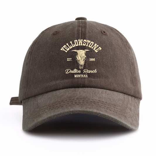 Yellowstone Washed Retro Dad Baseball Cap