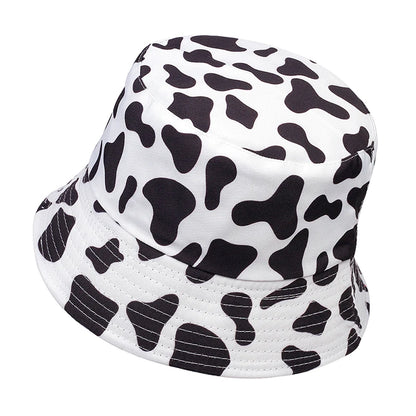 Cow Print Reversible Bucket Hat