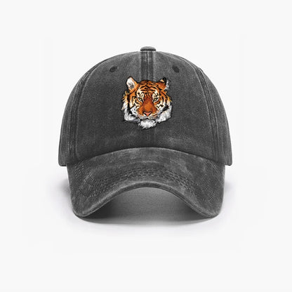 Tiger Head Printed Baseball Cap Unisex