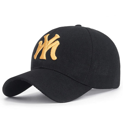 Gothic Punk Cotton Baseball Cap Embroidered Street Style