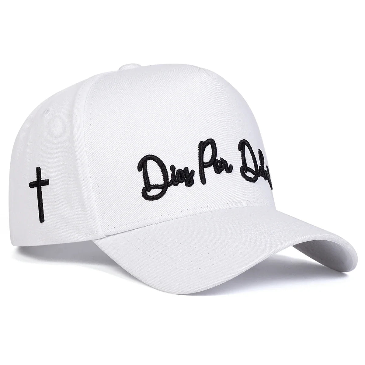 Unisex Letter Side Cross Embroidered Casual Baseball Cap