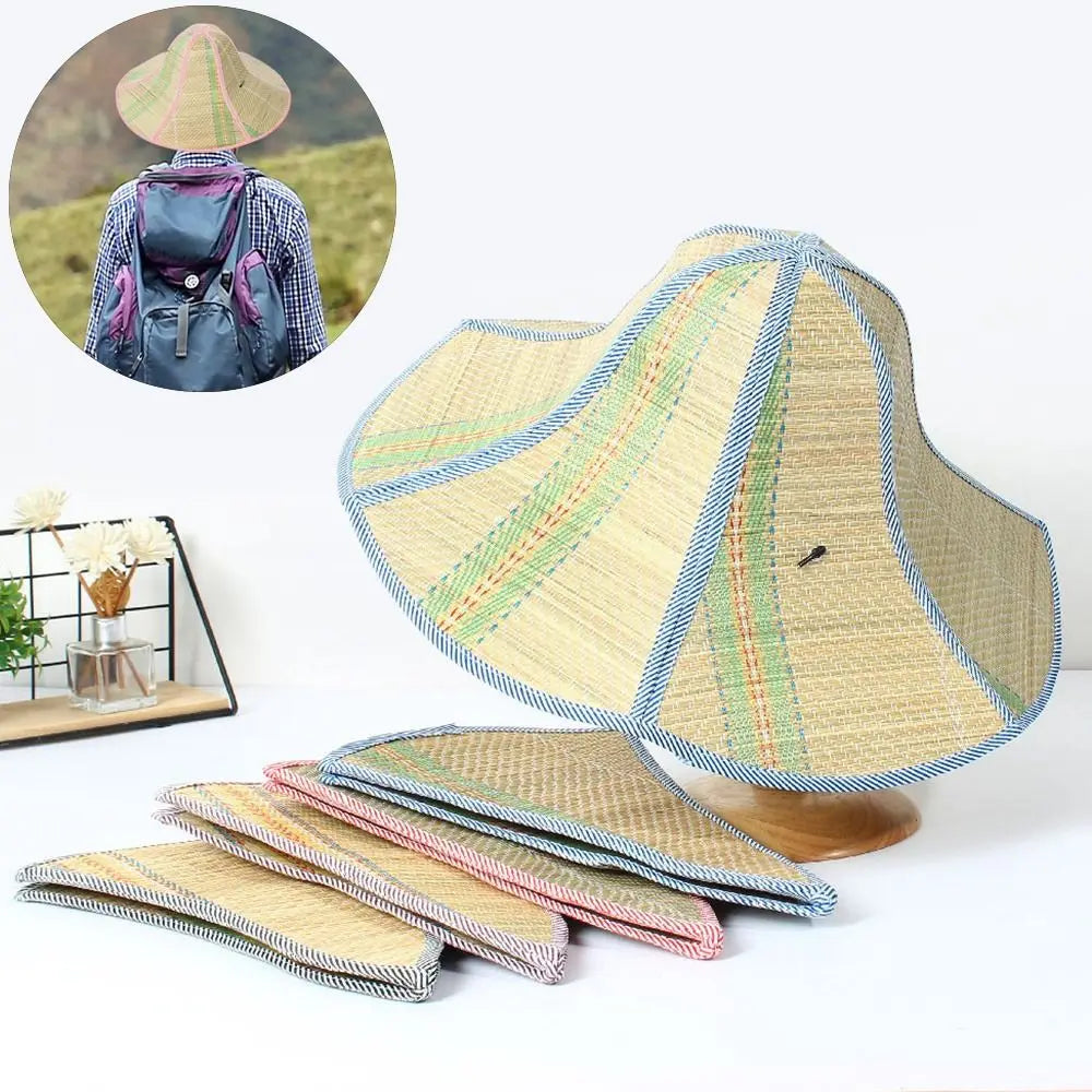 Foldable Rattan Fisherman Bucket Hat