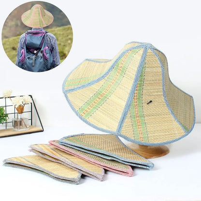 Foldable Rattan Fisherman Bucket Hat