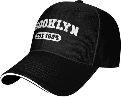 Brooklyn Est 1634 Adjustable Snapback Baseball Cap