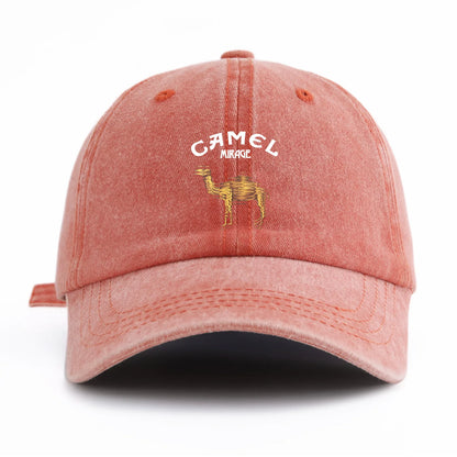 Camel Print Washed Retro Dad Baseball Cap