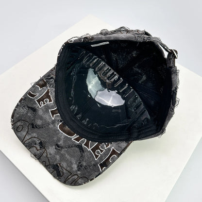 American Vintage Letter Distressed Baseball Cap