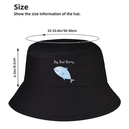 Big Bad Barry Silly Blue Fish Winter Bucket Hat