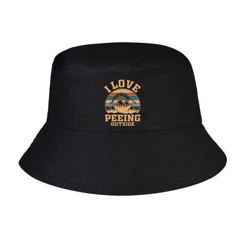 I Love Peeing Outside Mountain Sun Bucket Hat