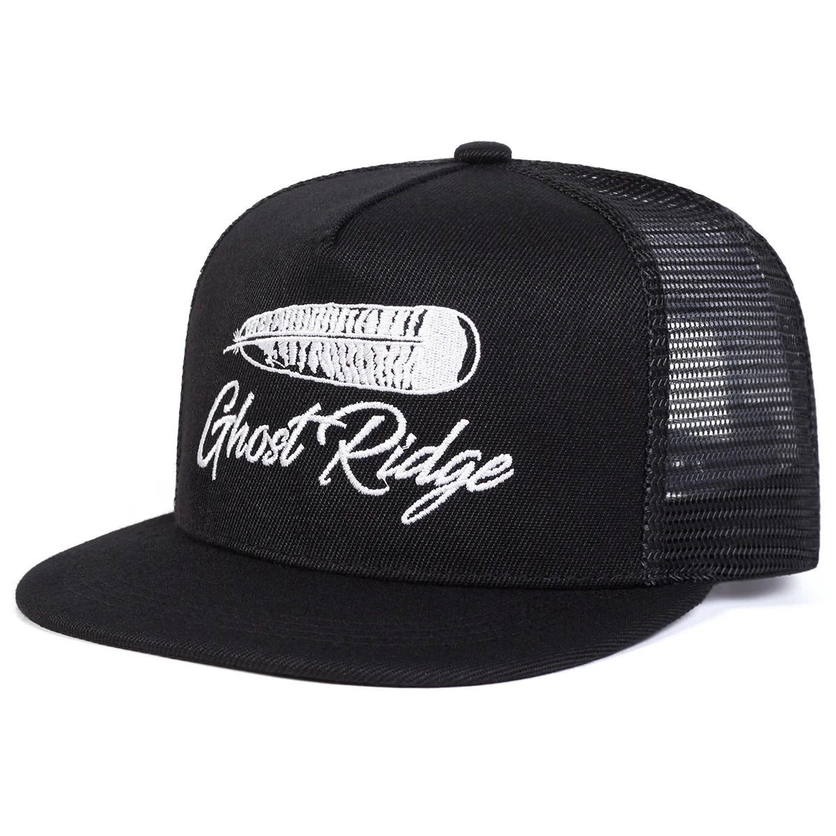 Unisex Ghost  Ridge Letter Embroidery Hip-hop Net Hats
