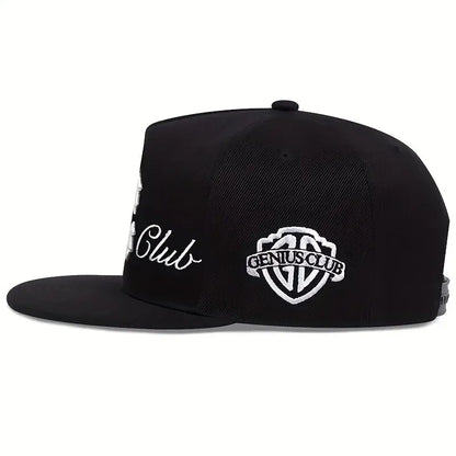 GENIUS CLUB C Letter Embroidery Snapback Cap