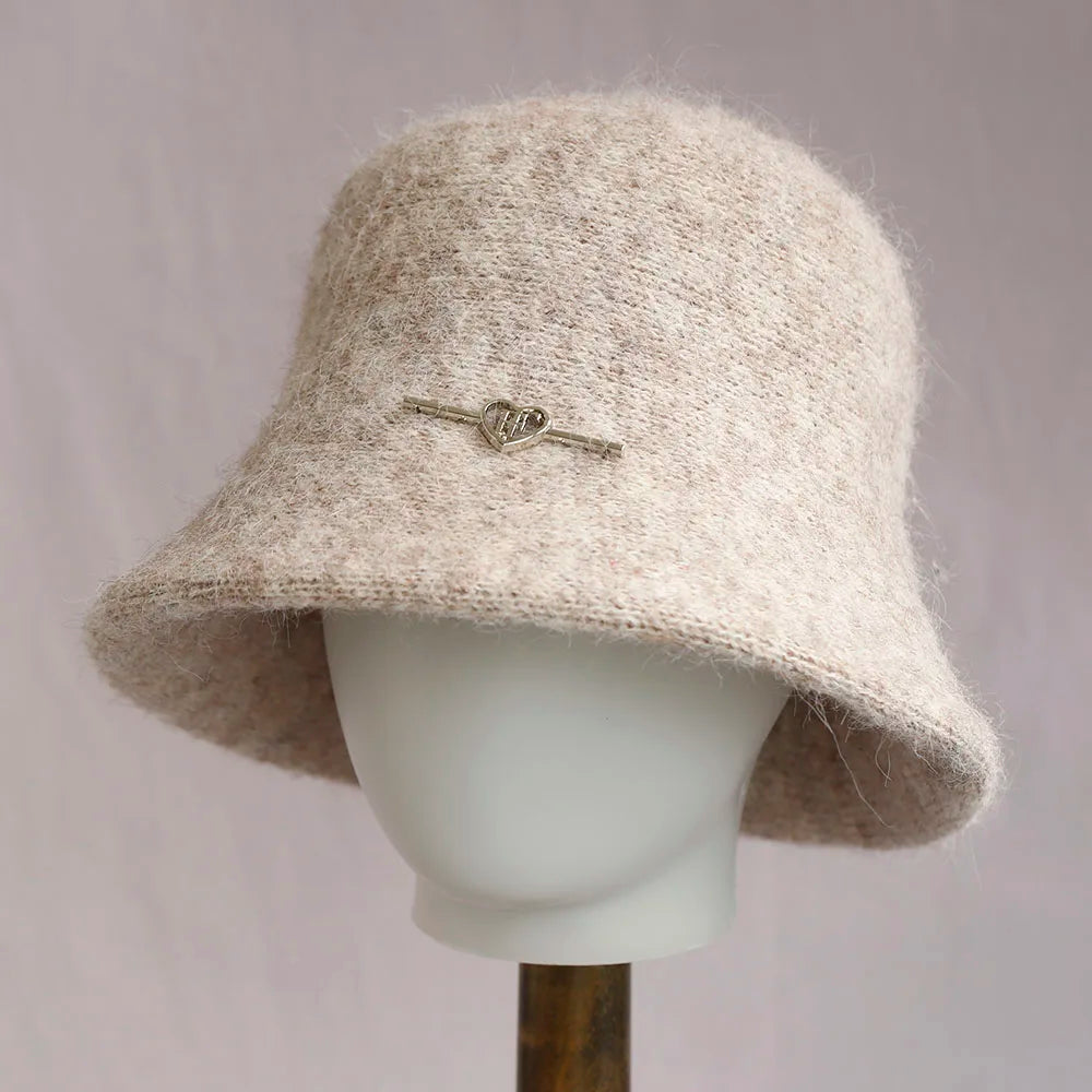 Vintage Foldable Wool Winter Bucket Hat