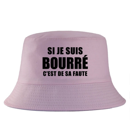 Si Je Suis Bourré Reversible Bucket Hat