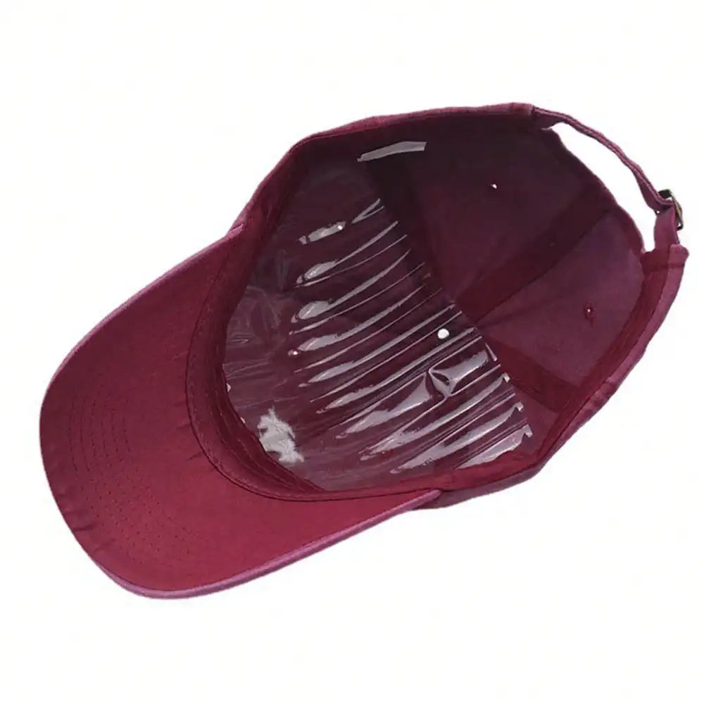 New Coconut Tree Embroidery Vintage Washed Baseball Cap
