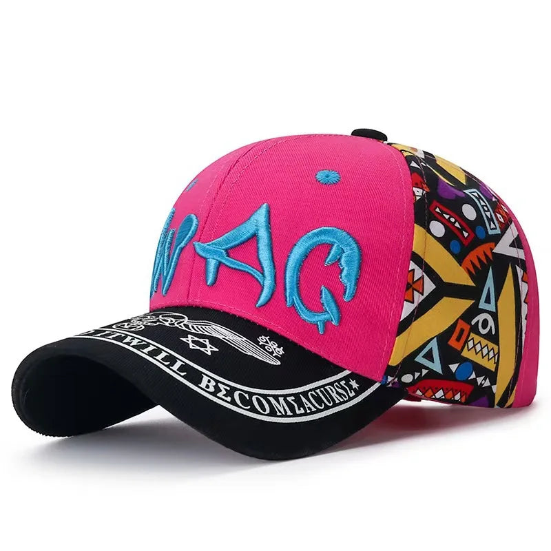 Printed Embroidered Casual Baseball Cap