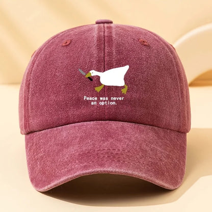 Running Goose Printed Duckbill Baseball Cap
