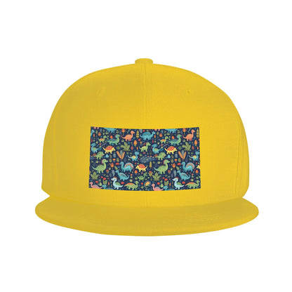 Cartoon Cute Dinosaur Pattern Snapback Cap