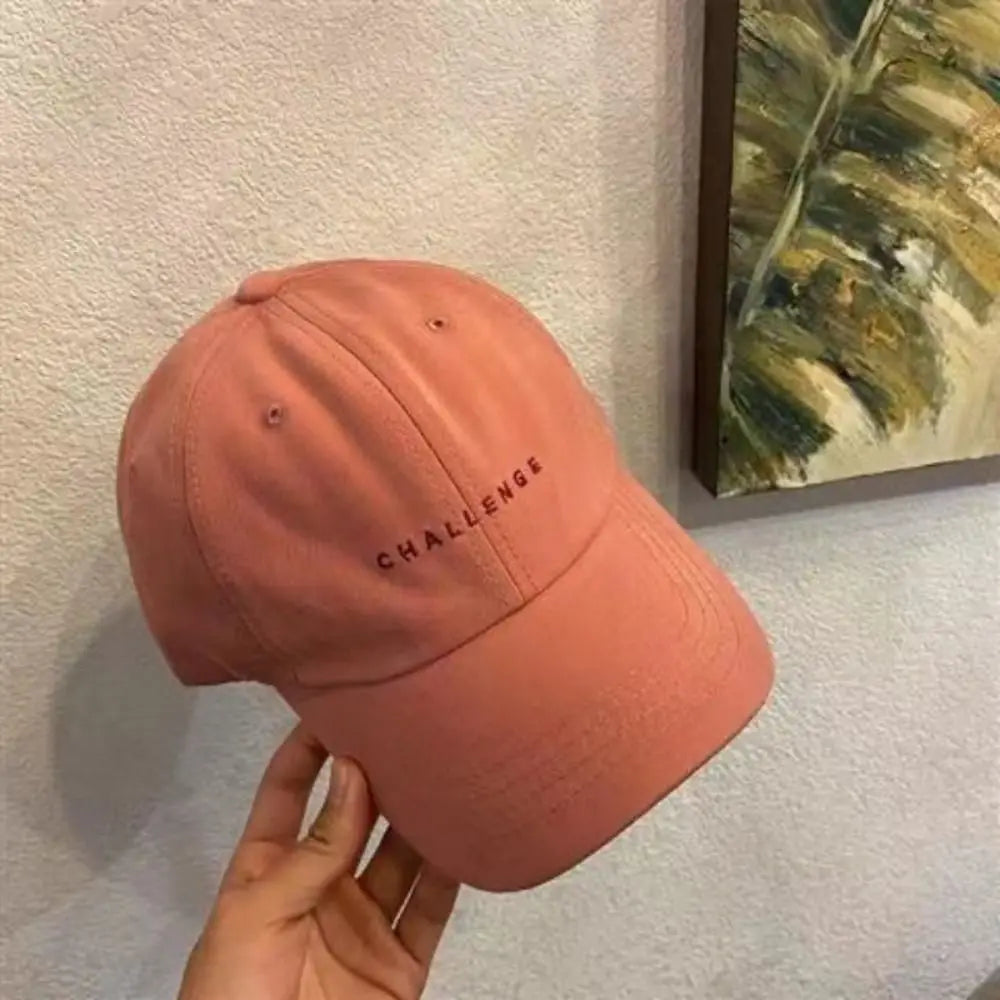 Challenge Letter Embroidery Spring Summer Baseball Cap