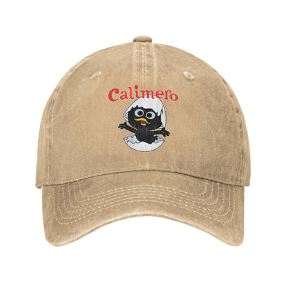 Calimero Washed Denim Spring Trucker Adjustable Baseball Cap