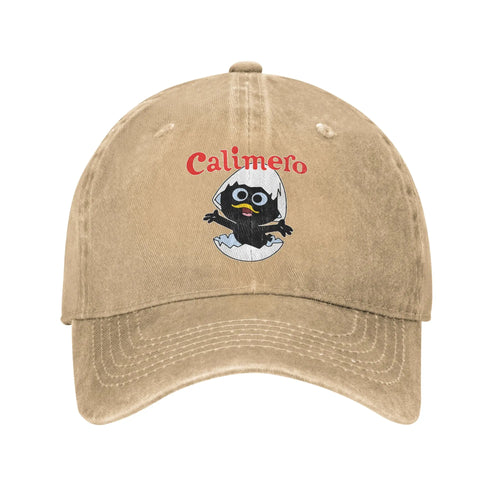 Calimero Washed Denim Spring Trucker Adjustable Baseball Cap