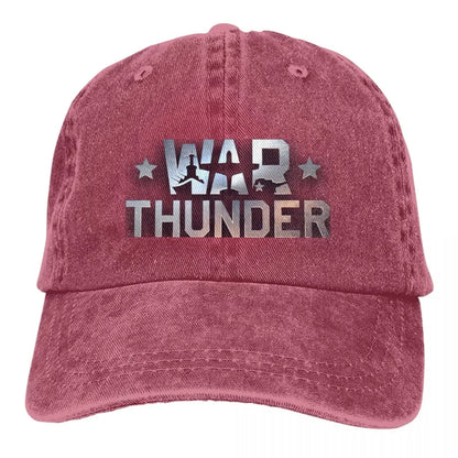 War Thunder Distressed Denim Baseball Cap
