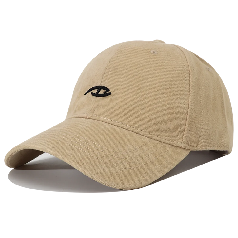 Korean Letter Embroidered Cotton Baseball Cap Adjustable Hip Hop