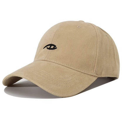 Korean Letter Embroidered Cotton Baseball Cap Adjustable Hip Hop
