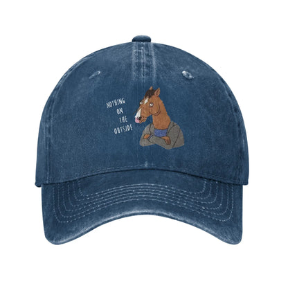 Bojack Horseman Washed Denim Snapback Baseball Cap